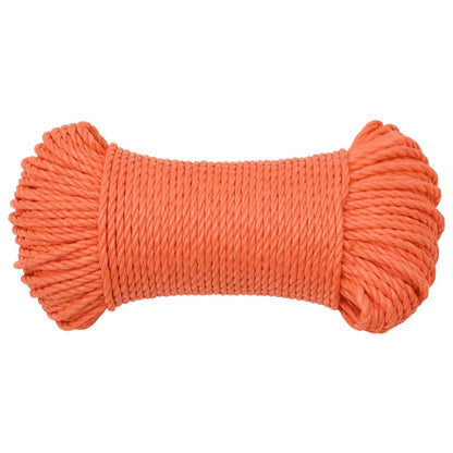 Corda da Lavoro Arancione 3 mm 100 m in Polipropilene - homemem39