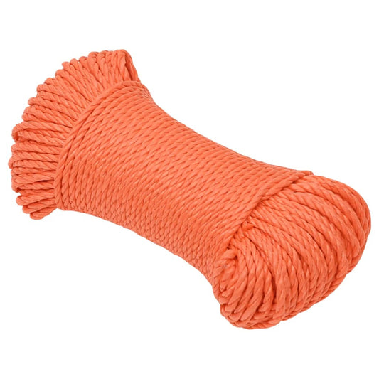 Corda da Lavoro Arancione 6 mm 100 m in Polipropilene - homemem39
