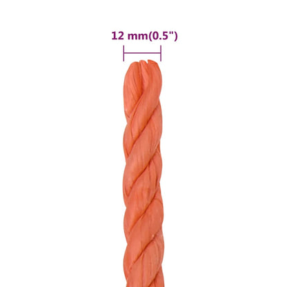 Corda da Lavoro Arancione 12 mm 25 m in Polipropilene - homemem39