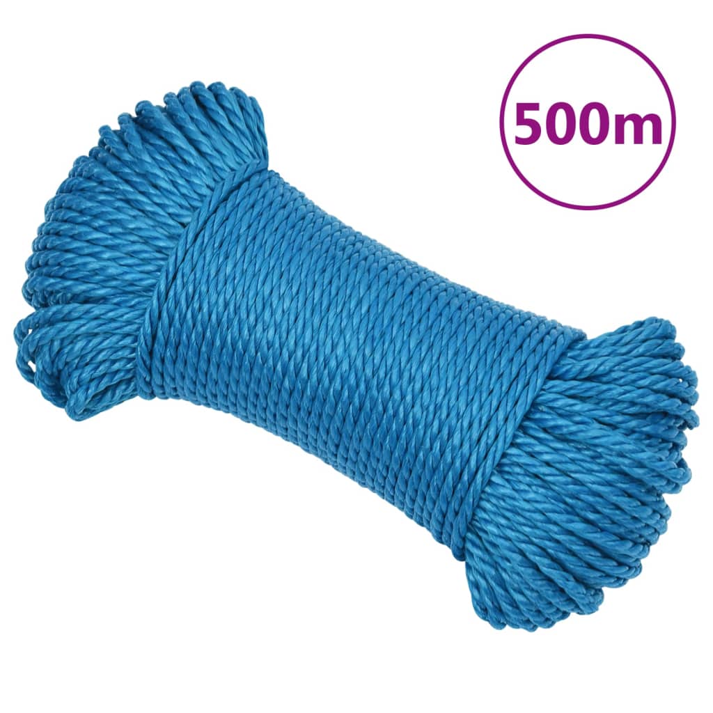 Corda da Lavoro Blu 3 mm 500 m in Polipropilene - homemem39