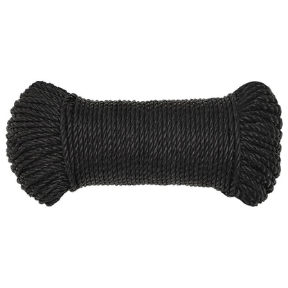 Corda da Lavoro Nera 8 mm 50 m in Polipropilene - homemem39