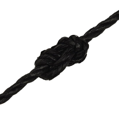 Corda da Lavoro Nera 8 mm 50 m in Polipropilene - homemem39