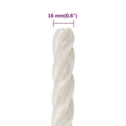Corda da Lavoro Bianca 16 mm 50 m in Polipropilene - homemem39