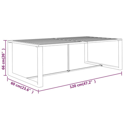Set Divani da Giardino 4 pz con Cuscini in Alluminio Antracite | homemem39