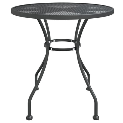 Set da Pranzo per Giardino 5pz Rete Metallica Espansa Antracite | homemem39