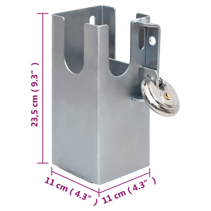 Lucchetto Argento 11x11x23,5 cm Acciaio | homemem39