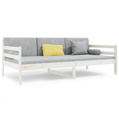 Dormeuse senza Materasso Bianca 90x190 cm Legno Massello Pino - homemem39