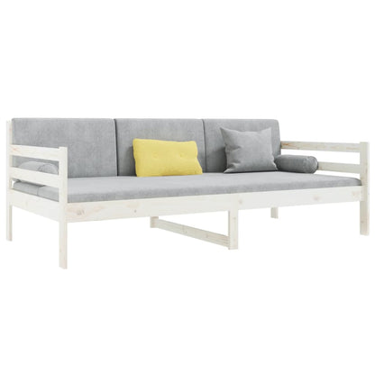 Dormeuse senza Materasso Bianca 90x190 cm Legno Massello Pino - homemem39