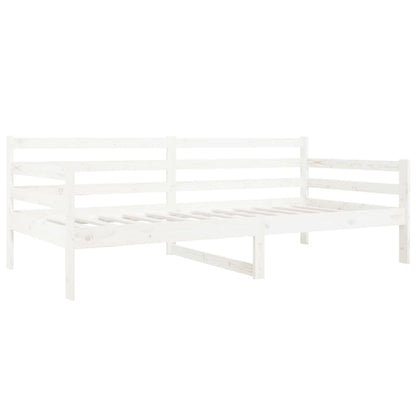 Dormeuse senza Materasso Bianca 90x190 cm Legno Massello Pino - homemem39