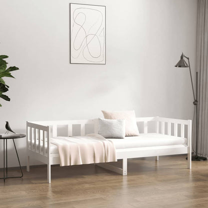 Dormeuse senza Materasso Bianca 90x190 cm Legno Massello Pino | homemem39