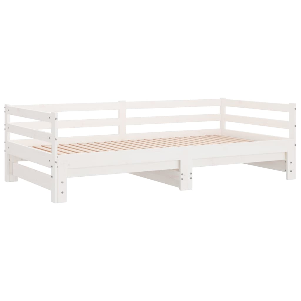 Lettino Estraibile Senza Materasso Bianco 90x190 cm | homemem39