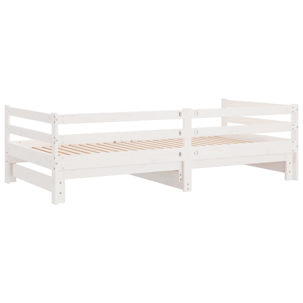 Lettino Estraibile Senza Materasso Bianco 90x190 cm | homemem39