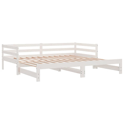 Lettino Estraibile Senza Materasso Bianco 90x190 cm | homemem39