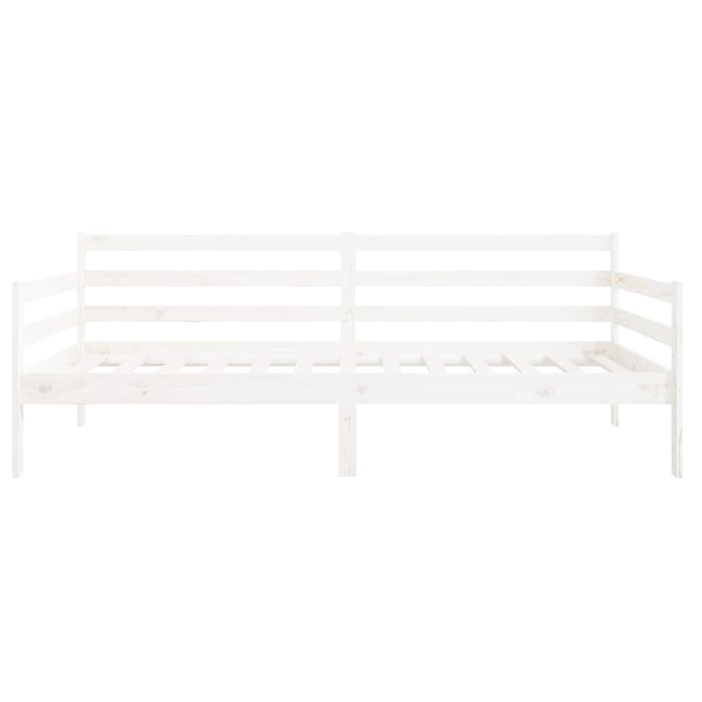 Dormeuse senza Materasso Bianca 80x200 cm Legno Massello Pino