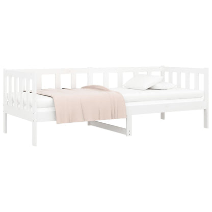 Dormeuse senza Materasso Bianca 80x200 cm Legno Massello Pino | homemem39