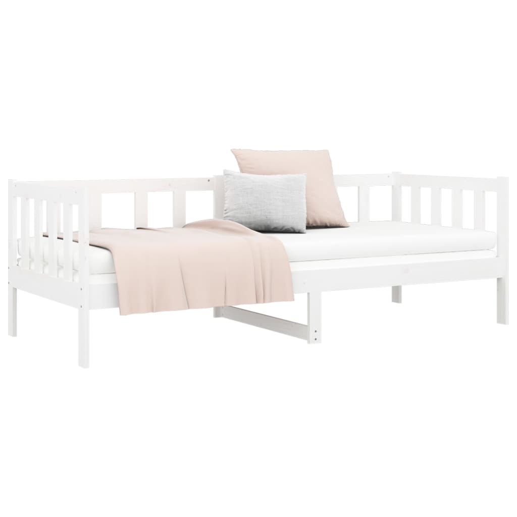 Dormeuse senza Materasso Bianca 80x200 cm Legno Massello Pino | homemem39