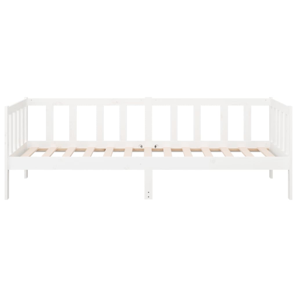 Dormeuse senza Materasso Bianca 80x200 cm Legno Massello Pino - homemem39