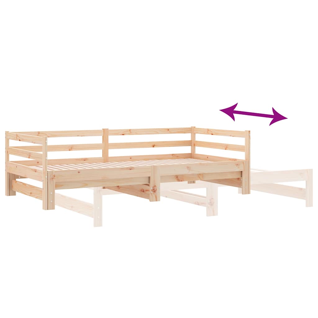 Lettino Estraibile senza Materasso 80x200 cm