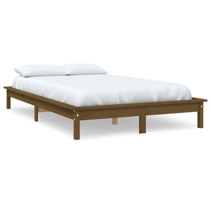 Giroletto senza Materasso Marrone Ambra King in Legno di Pino - homemem39