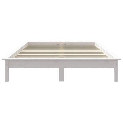 Giroletto Bianco 200x200 cm in Legno Massello di Pino - homemem39