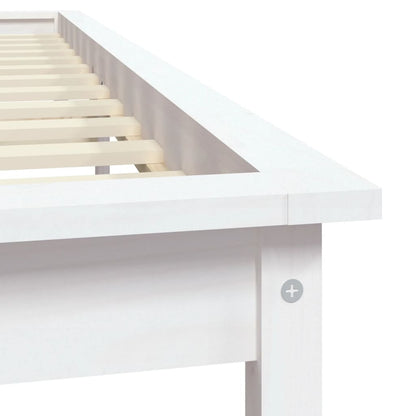 Giroletto Bianco 200x200 cm in Legno Massello di Pino - homemem39