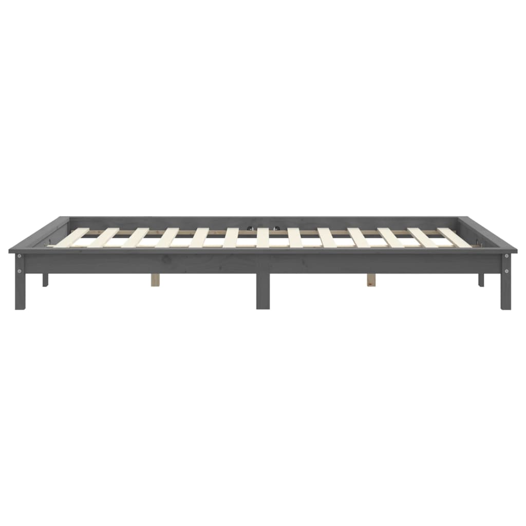 Giroletto Grigio 200x200 cm in Legno Massello di Pino - homemem39
