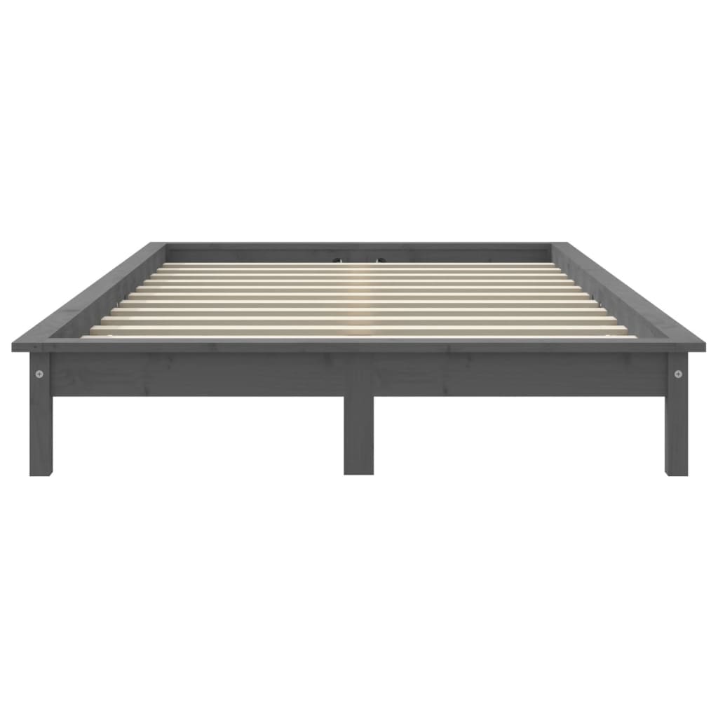 Giroletto Grigio 120x190 cm Small Double Legno Massello di Pino - homemem39
