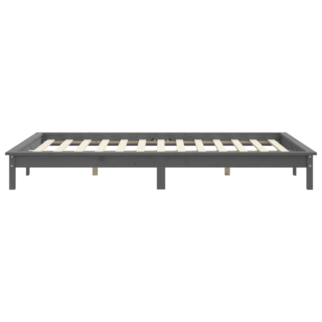 Giroletto Grigio 120x190 cm Small Double Legno Massello di Pino - homemem39