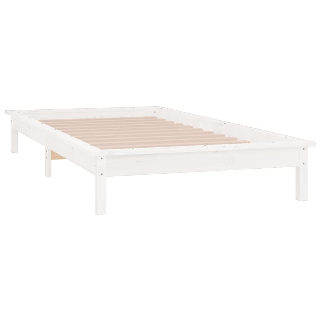 Giroletto con LED Bianco 100x200 cm in Legno Massello - homemem39