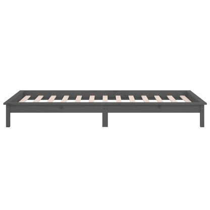 Giroletto con LED Grigio 100x200 cm in Legno Massello - homemem39