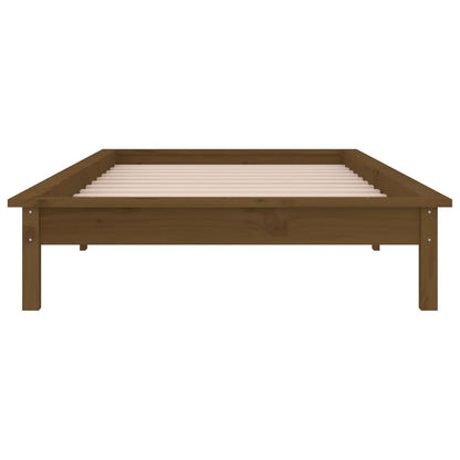 Giroletto con LED senza Materasso Ambra 100x200 Legno Massello - homemem39