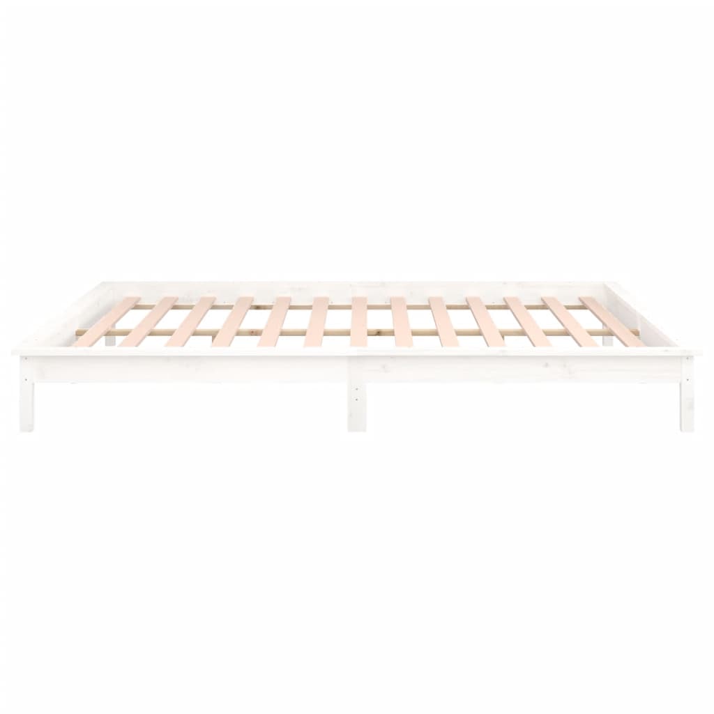 Giroletto con LED Bianco 120x200 cm in Legno Massello - homemem39