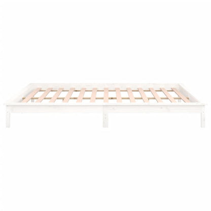 Giroletto con LED Bianco 120x200 cm in Legno Massello - homemem39