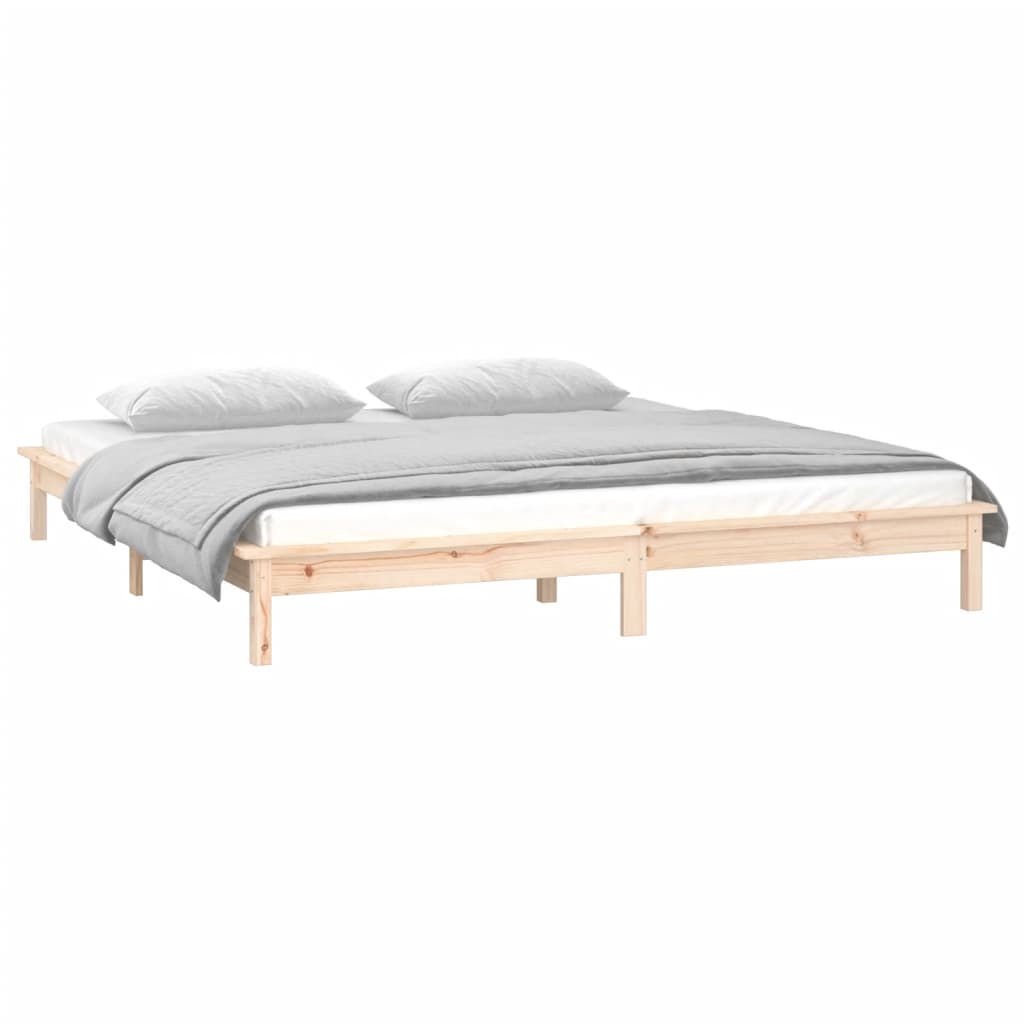 Giroletto con LED 160x200 cm in Legno Massello | homemem39