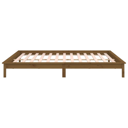 Giroletto con LED senza Materasso Ambra 160x200 Legno Massello - homemem39