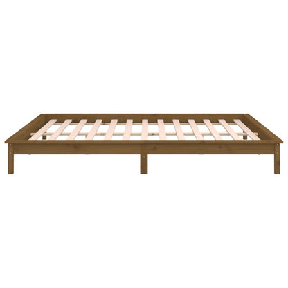 Giroletto con LED senza Materasso Ambra 200x200 Legno Massello - homemem39