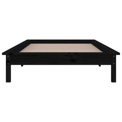 Giroletto LED Nero 75x190cm Small Single in Legno Massello - homemem39