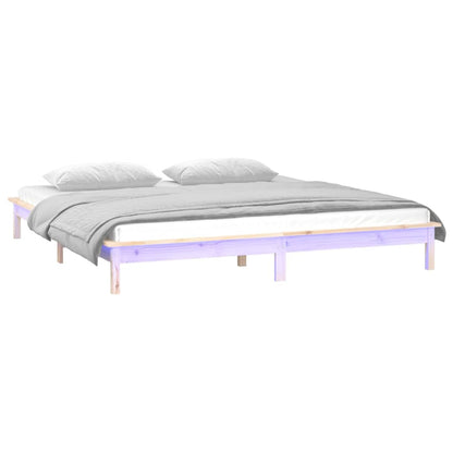Giroletto con LED 135x190 cm Double in Legno Massello - homemem39