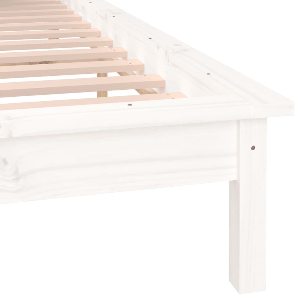 Giroletto LED Bianco 140x190 cm in Legno Massello | homemem39