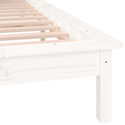 Giroletto LED Bianco 140x190 cm in Legno Massello | homemem39