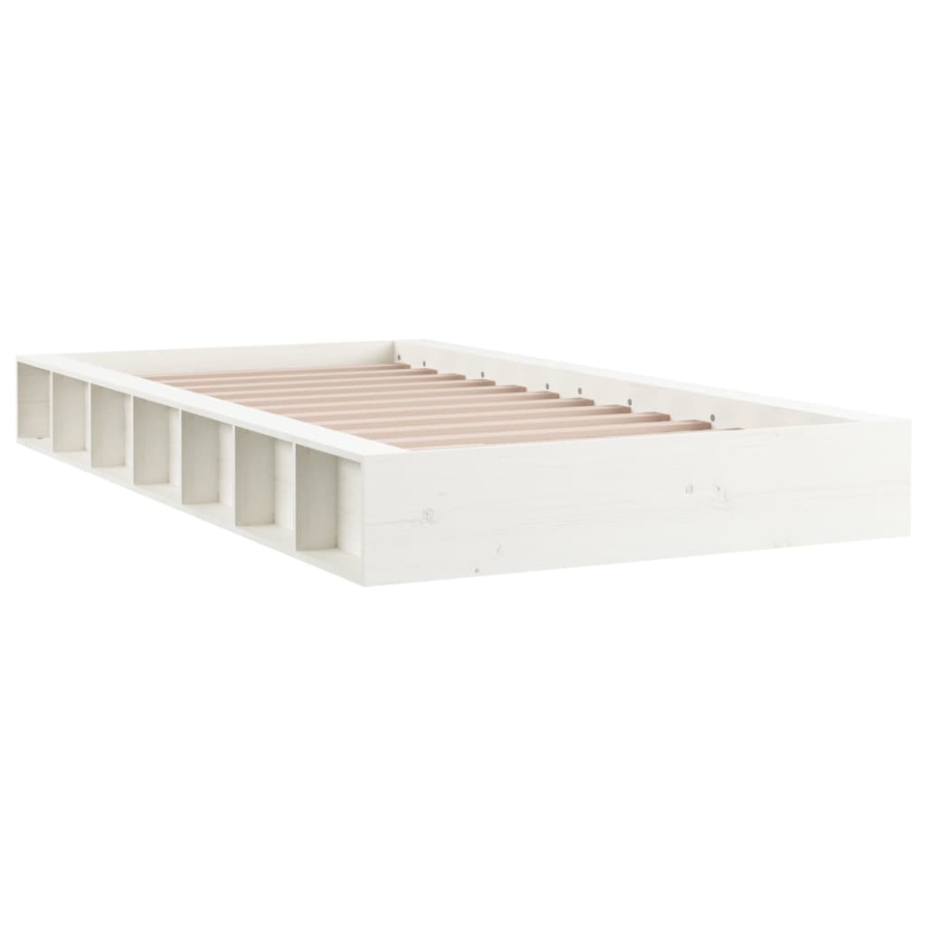 Giroletto Bianco 75x190 cm Small Single in Legno Massello - homemem39