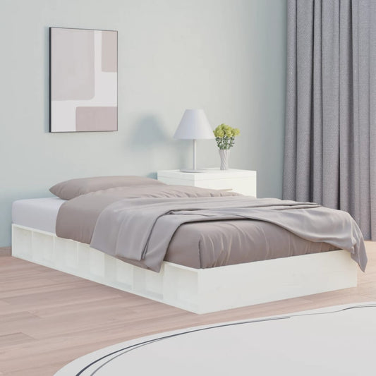 Giroletto Bianco 75x190 cm Small Single in Legno Massello - homemem39