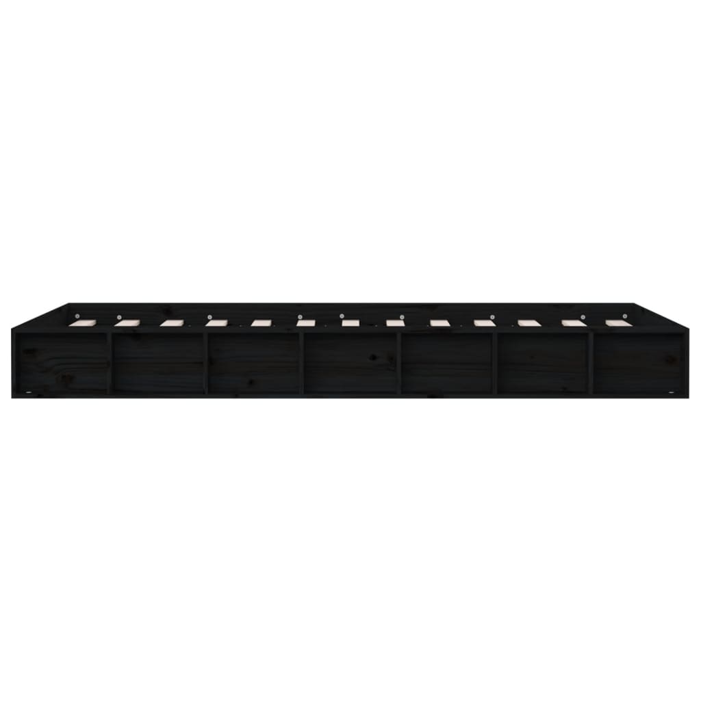 Giroletto Nero 135x190 cm Double in legno Massello - homemem39