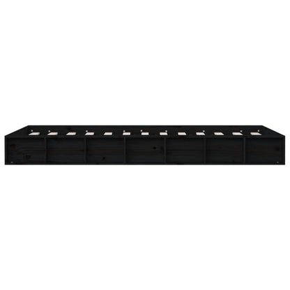 Giroletto Nero 135x190 cm Double in legno Massello - homemem39