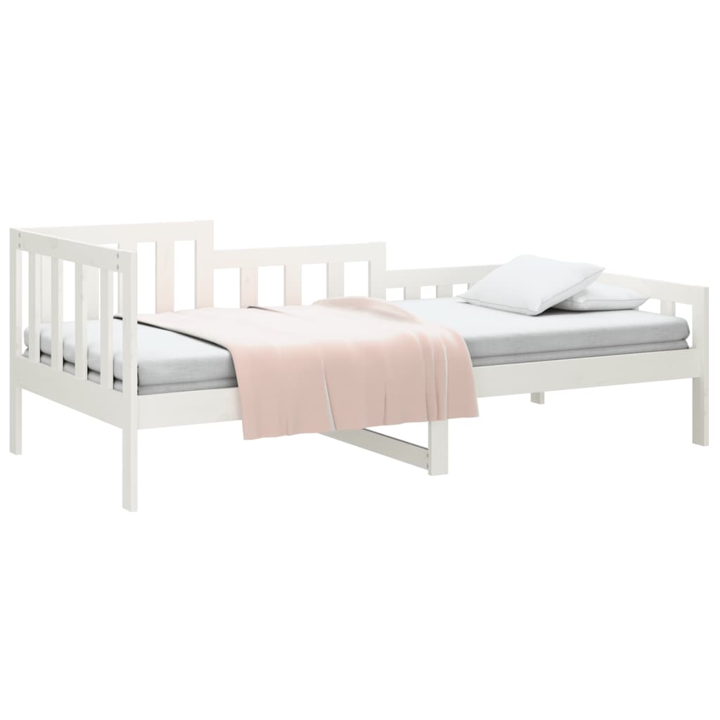 Dormeuse senza Materasso Bianca 80x200 cm Legno Massello Pino | homemem39
