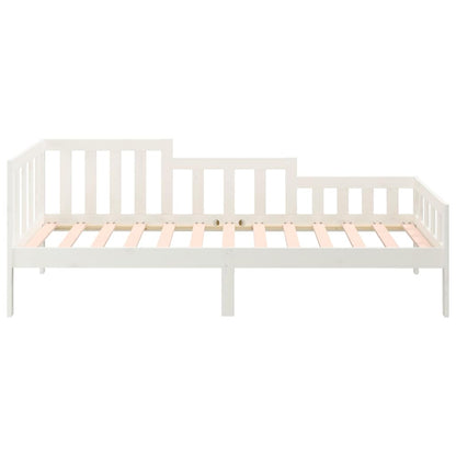 Dormeuse senza Materasso Bianca 80x200 cm Legno Massello Pino