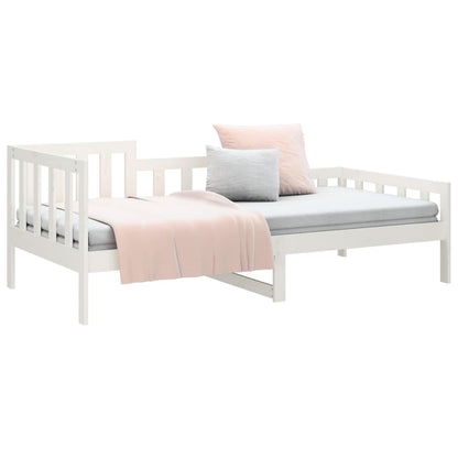 Dormeuse senza Materasso Bianca 90x200 cm Legno Massello Pino | homemem39