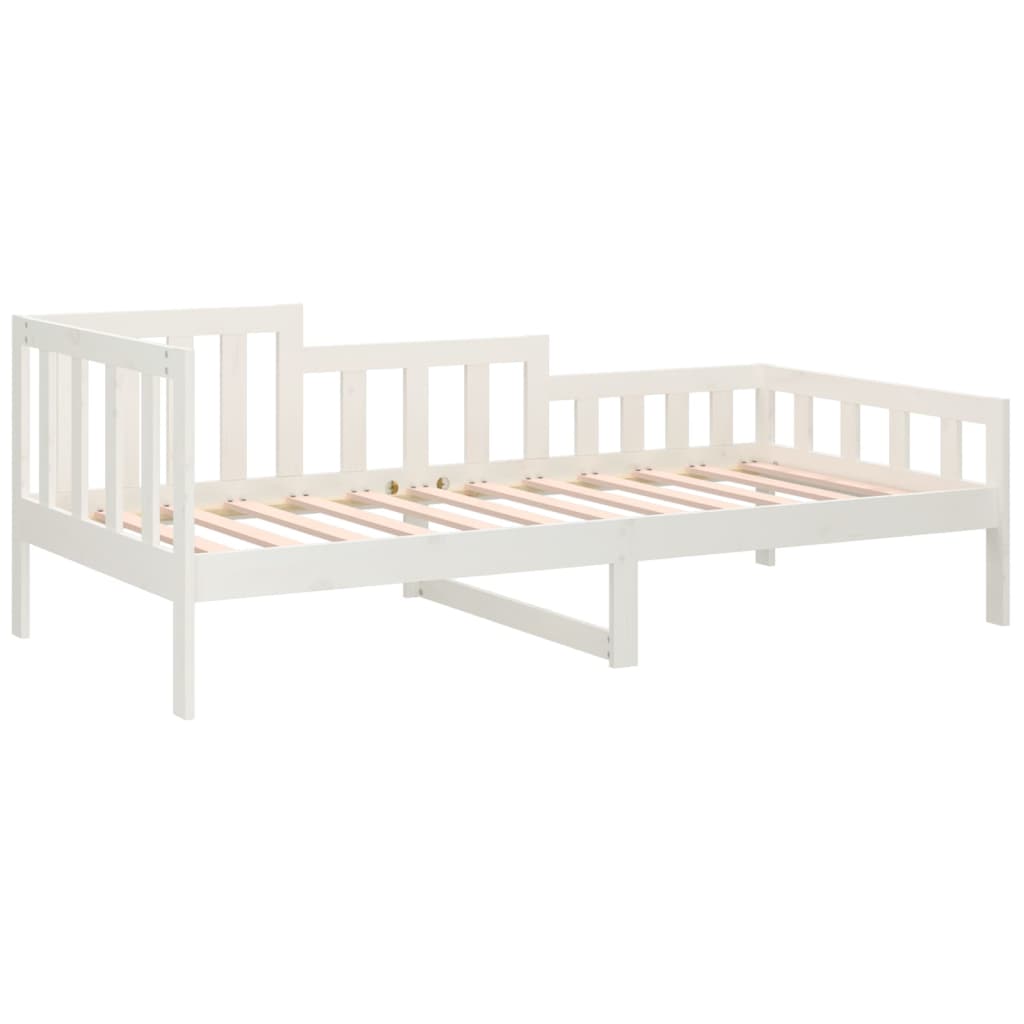 Dormeuse senza Materasso Bianca 90x200 cm Legno Massello Pino | homemem39
