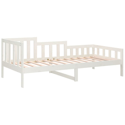 Dormeuse senza Materasso Bianca 90x200 cm Legno Massello Pino | homemem39