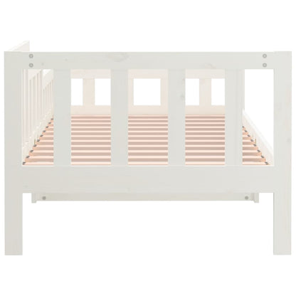Dormeuse senza Materasso Bianca 90x200 cm Legno Massello Pino | homemem39